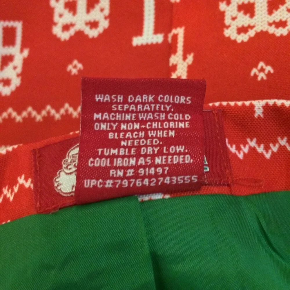 Ugly Christmas suit jacket men’s xl red